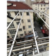Bamboo Pole Thickened Clothes Drying Rod Quilt Telescopic Rod No Drilling Outdoor Balcony Clothes Ra