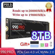 ยี่ห้อแบบพกพา990 PRO SSD 1TB 2TB 4TB PCIe 4.0 M.2ภายใน Solid State Hard Drive ดิสโก้ Duro สำหรับแล็ปท็อปเดสก์ท็อป MLC PC PS5