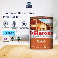 Sissons Siscoseal Decorative Wood Stain 5L Wood Varnish Cat Kayu Syelek