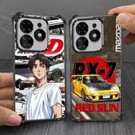 D33 Initial D TPU Case for Tecno Spark POP 20 20C 7 GO 2024 2023 Pro shockproof
