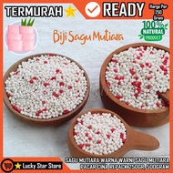 HIJAU MERAH PEARL SAGO 250GR, 500GR PEARL SAGO 500 GRAM POMEGRANATE SEEDS DAWET CENDOL SAGO POMEGRAN