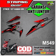 Striping Stickers LIST Variations Of Motorcycle BEAT ESP STREET FI NEW 2016 2017 2018 2019 M549 Stickers Stickers Stickers Stickers Stickers Strips Trim PARIASI Accessories MODIF Modification RACING RESING SEMI FULL BODY Motorcycle HONDA BEAT FI NEW ESP S