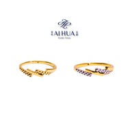 AIHUA Cincin Layer (5G) Cincin Bajet Emas 916 Ori