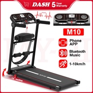 4.0HP Walking Treadmill M10 Bluetooth Multifunctional Gym Equipment with Handle Sports Foldable Home