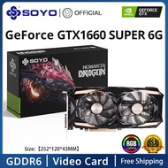 GTX1660 Super6G RGB GTX1660 Super6G RGB SOYO New NVIDIA Geforce GTX 1660 Super 6G Graphics Card GDDR6 Memory 192Bit Pciex16 3.0 Gaming Video GPU Card Computer Combo