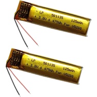 125mAh Rechargeable Lipo Battery Replacement for Plantronics Voyager 5200 UC Poly V5200 5210 Series 