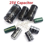 25V 4.7uF to 2200uF Aluminum electrolytic capacitor component