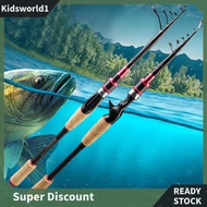 [kidsworld1.sg] Telescopic Travel Fishing Rod Bait Fishing Rod Lightweight Carbon Fiber Lure Rod
