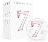 BTS MAP of The Soul : 7 [3 ver.] Album+Official Folded Poster(3 ver.)+Extra Photocard+KPOP Idol Mask (ver. 3)