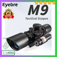 Tactical Scope Target Hunting Red Laser Magnification 3-10x42mm Eyebre M9
