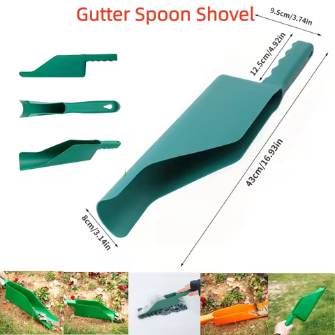 Gutter Cleaning Tools Gutter Getter Scoop Cleaning Roof Tool Dirt Debris Remove Multi Use Eaves Gard