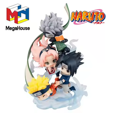 100% MegaHouse FigUnity Naruto Original Shippuuden Uzumaki Naruto Haruno Sakura Hatake Kakashi Uchih
