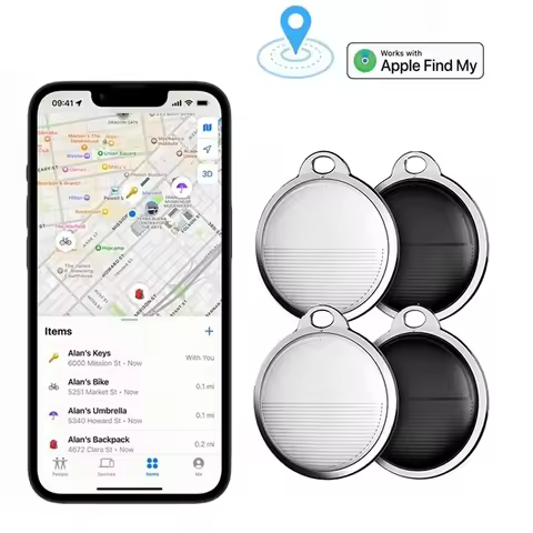 1-6pcs Bluetooth Tracker Smart Tag Work For Airtags Apple Find My APP Tracking Locator Device Search