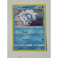 Pokemon alolan vulpix holo foil promo 21a/145 card