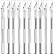 10 Pack Exacto Knife Set, Stainless Steel Craft Knife Kit for Pumpkin Carving, DIY, Art, Cutting, St