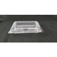 OPS - L02H - BENXON Plastic Tray with Lock [ 50pcs± ] Bakery Disposable Plastic Clear Food Box - Bek