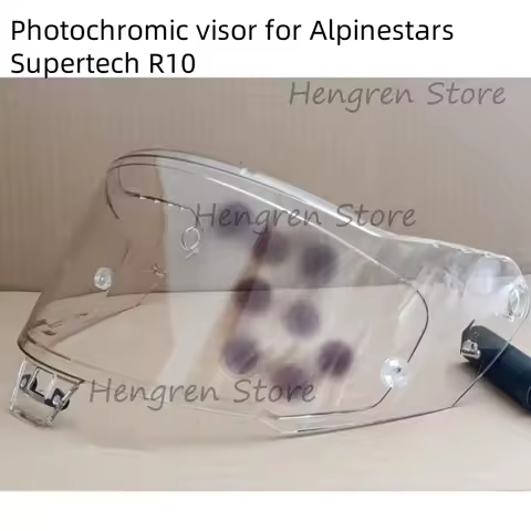 Photochromic Visor for Alpinestars Supertech R10 Motorcycle Helmet Sun Lens Glass Shield Windshield 