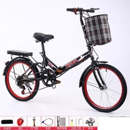 Folding Bicycle Female Male Car Adult and Children Student Bike Super Clear Convenient Speed Change 20-Inch Folding Bicycle Installation-Free/foldable bicycle foldable bike