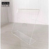 Single-Sided Table Name Plate 7.5x7.5 CM Acrylic Table Sign BENING