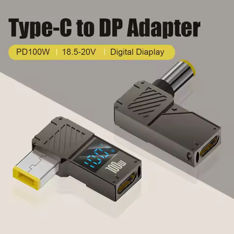 PD100W Type C Power Adapter Type C USB Male to DC Female Connector Charge Barrel Jack Power Adapter 