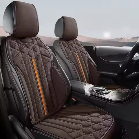 Universal Car Seat Covers Luxury Suede Front Seat Cushions For Toyota Wish Hyundai I40 Gol G5 Skoda 