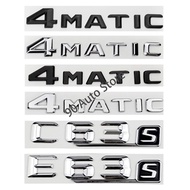 Modified Digital Alphabet C63S E63S 4 Matic ABS Car Rear Sticker for Mercedes Benz C400 C500 C550 Au