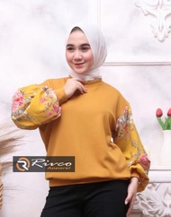 baju atasan blus wanita jumbo/kaos  blus kekinian lengan balon//blus jumbo