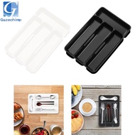 Gazechimp Silverware Organizer Cutlery Container 4 Compartment, Cutlery Tray, Utensil Organizer