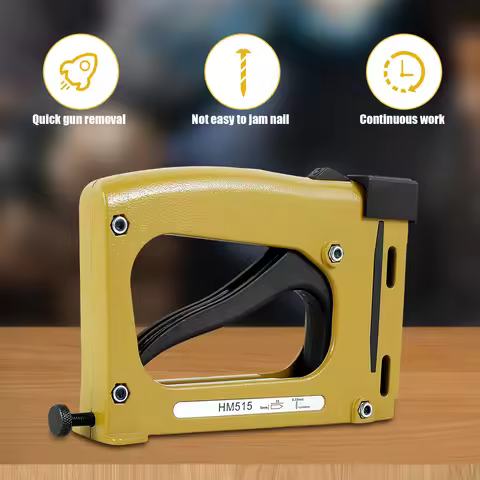 Picture Frame Gun Nailer With 1000pcs Nails Manual Flex Point Tacker Framing Pin Stapler Lightweight