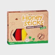 紐西蘭Honey Sticks Crayons純天然蜂蠟無毒蠟筆-幼童適用(3歲+)胖長款(共6色)