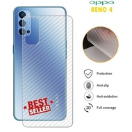 Skin Carbon OPPO RENO 4 - Back Skin Handphone Protector Versi Indo