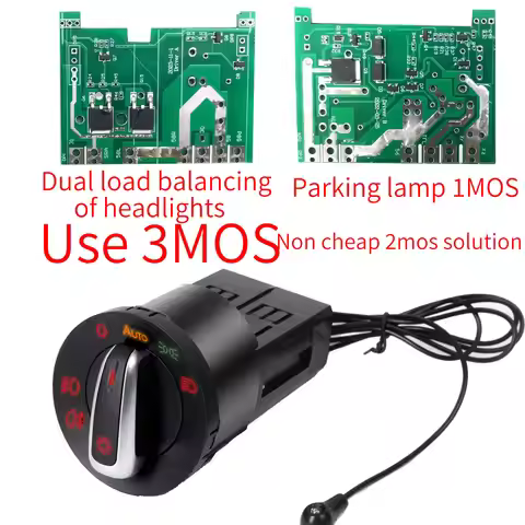 Car Headlight Switch Light Control Button fit For Vw Jetta Bora Golf MK4 Passat B5 Beetle T5 Polo 9N