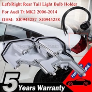 Rear Left Right Tail Light Bulb Holder With Taillight Socket Plug Cable For Audi TT 8J MK2 2006-2014