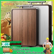 เขียง（ไม้จันทน์มะเกลือ+ สแตนเลสเกรด 316）เขียง สองด้าน สแตนเลส 316 เกรด อาหาร ไม้มะเกลือ ในบ้าน ห้องค