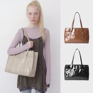 [MASMARULEZ] Log Leather Shoulder Bag / 3 colors