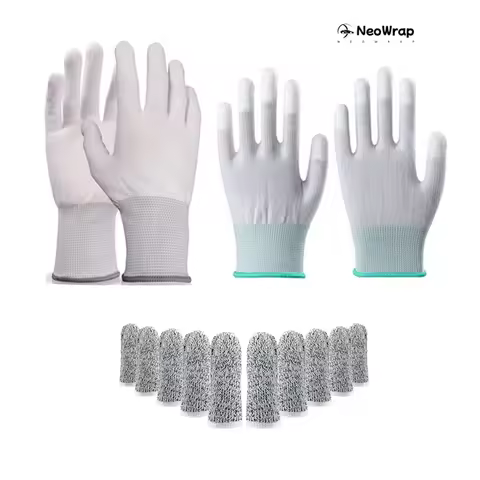 Wrap Gloves Window Film Tinting Vinyl Wrap Tools Finger Sleeves Hand Covering Protector Sticker Inst