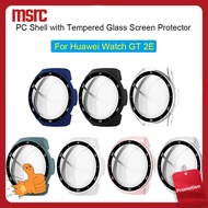 1Pcขนาดฝาครอบป้องกันสำหรับHuawei GT2-E Scale BezelนาฬิกาHuawei Watch GT 2E PCกรณีกระจกเทมเปอร์ป้องกันหน้าจออุปกรณ์เสริมสำหรับนาฬิกาอัจฉริยะ