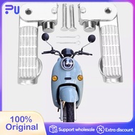 Ebike Bicycle 1Pair Aluminum Alloy Ebike Pedal Set Foot Rest Foldable Footrest Pedal Replacement