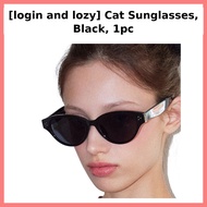 [login and lozy] Cat Sunglasses, Black, 1pc / Korean Cat Sunglasses / Stylish Black Frame / 100% Gen
