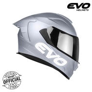 EVO GT-PRO Plain Dual Visor Full Face Helmet with Free Clear Lens