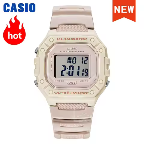 Casio watch top luxury set military digital watch Wearable by both men and women relogio W-218HC-4A2