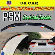 (PSM) Honda City Gn Gn2 Facelift 2020-2023 PSM Spoiler Lip Spoiler Ducktail Spoiler Glossy Black