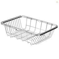 Dish Drying Rack Expandable Dishes Drainer Over The Sink Adjustable Arms Dish Drainer, Dish Rack in 