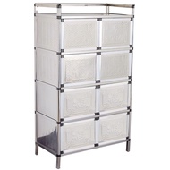 HY-6/Stainless Steel Stove Alloyed Aluminium Cabinet Cabinet Storage Cabinet Sideboard Cabinet Cupboard Cupboard Tea Cab