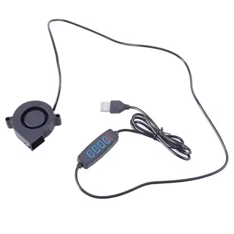 HX6B 50x50x15mm USB Blowered Fan 5V 5015 Brushless Cooling Fan Variable Speed Controller with for PC