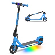 Comet Foldable Electric Scooter for Kids 6-12, Thumb-Throttle Control with Music Speaker, 150W Motor