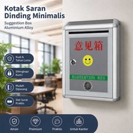 Kotak Saran Dinding Minimalis Suggestion Box Aluminium Alloy - BO302