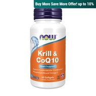 Now Foods, Krill & CoQ10, 60 Softgels