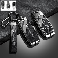 Car Key Case Alloy Smart Key Cover Holder Keychain For Benz AMG C300 CLA 200 GLC 200 CLA 250 (W117) 