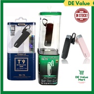 Bluetooth Earphone RB-T9 Wireless 4.2 Bluetooth Earphone (Black / White/ Pink)  R emax Headset